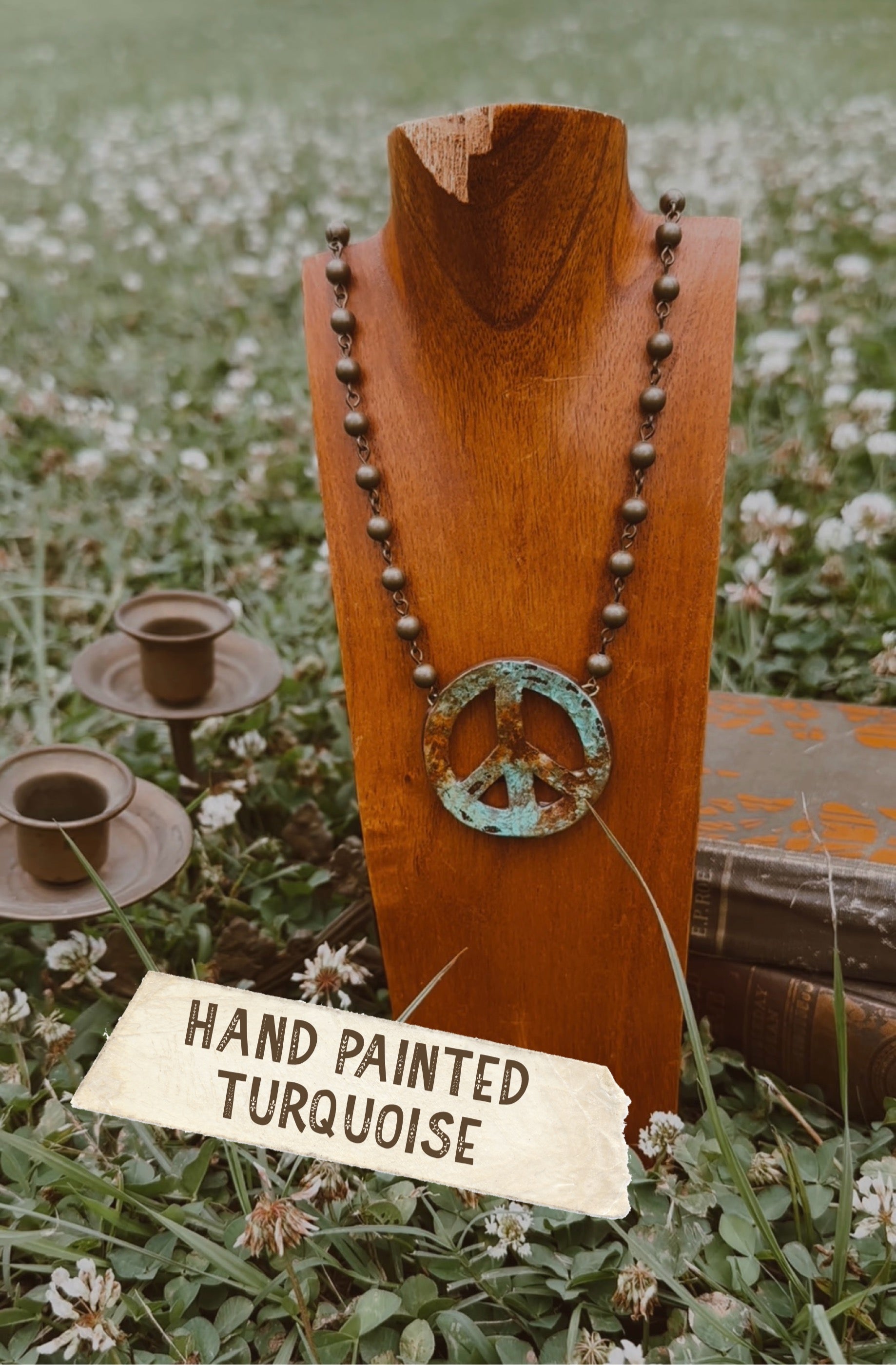 Hand Painted Turquoise