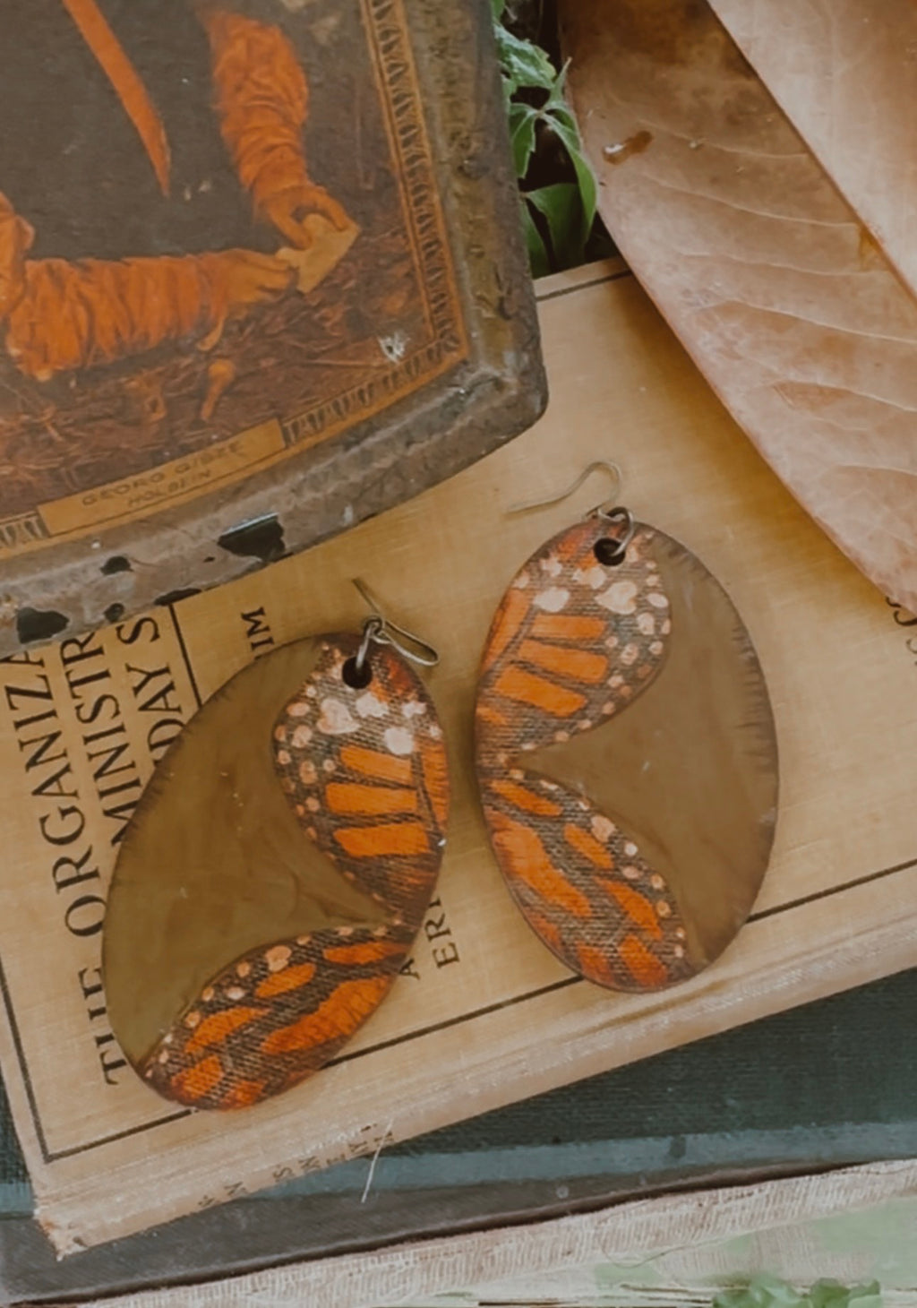 Monarch Moss Earrings