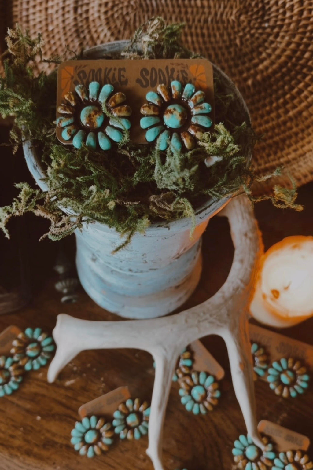 Heirloom Blue Studs